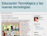 Educación Tecnológica y nuevas tecnologías
