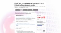 Enseña a tus padres a programar Scratch Robotica Educativa en equipo