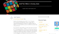 Detective English English is not a mystery any more.p