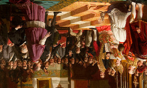 El juramento de las Cortes de Cádiz en 1810reducido