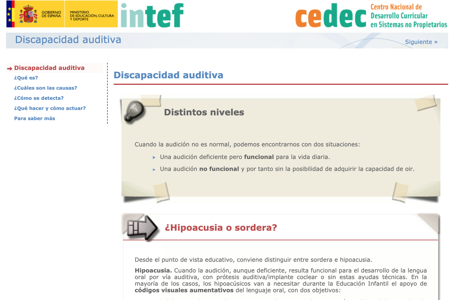 Imagen de Guía de atención a la diversidad: Discapacidad auditiva