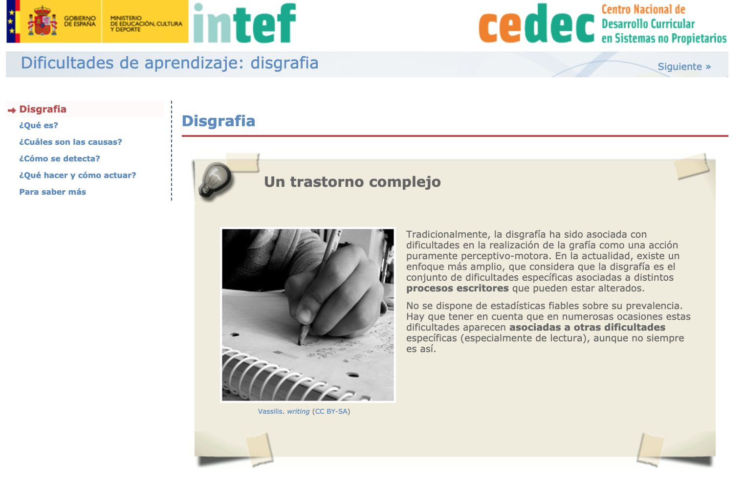 Imagen de Guía de atención a la diversidad: Disgrafía