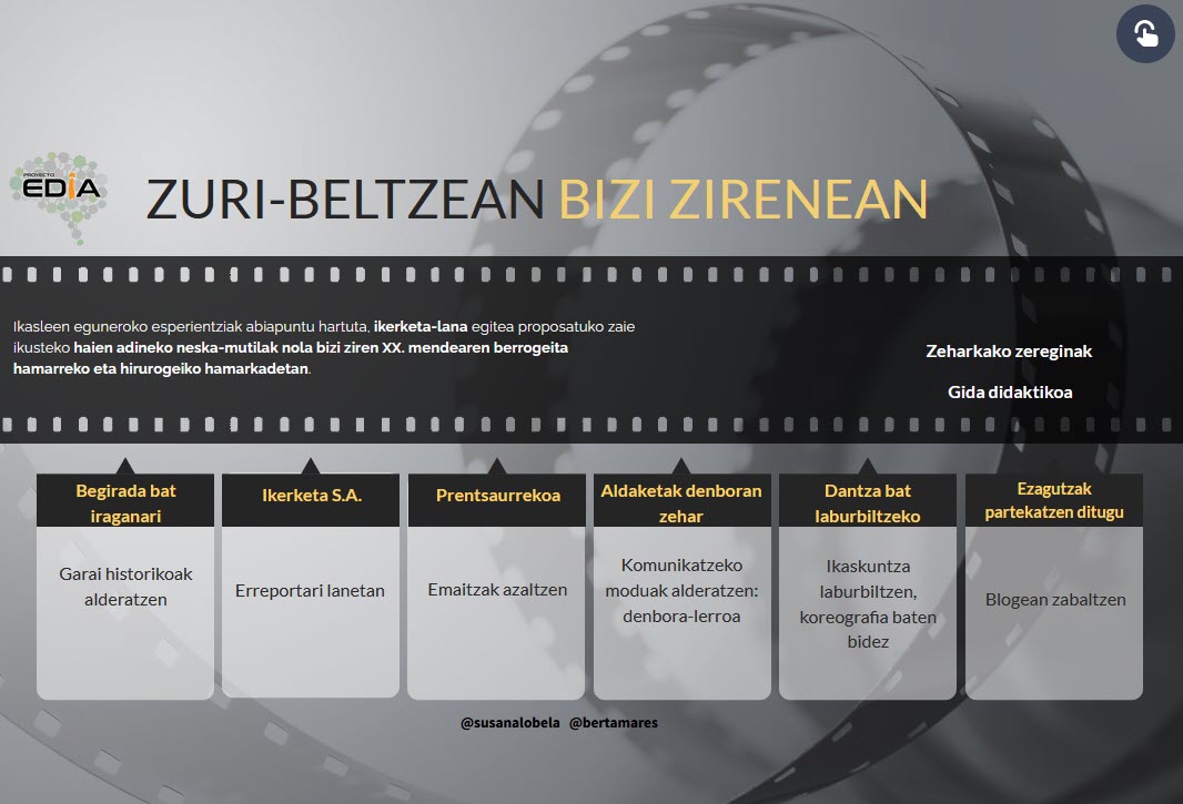 Imagen de Zuri-beltzean bizi zirenean