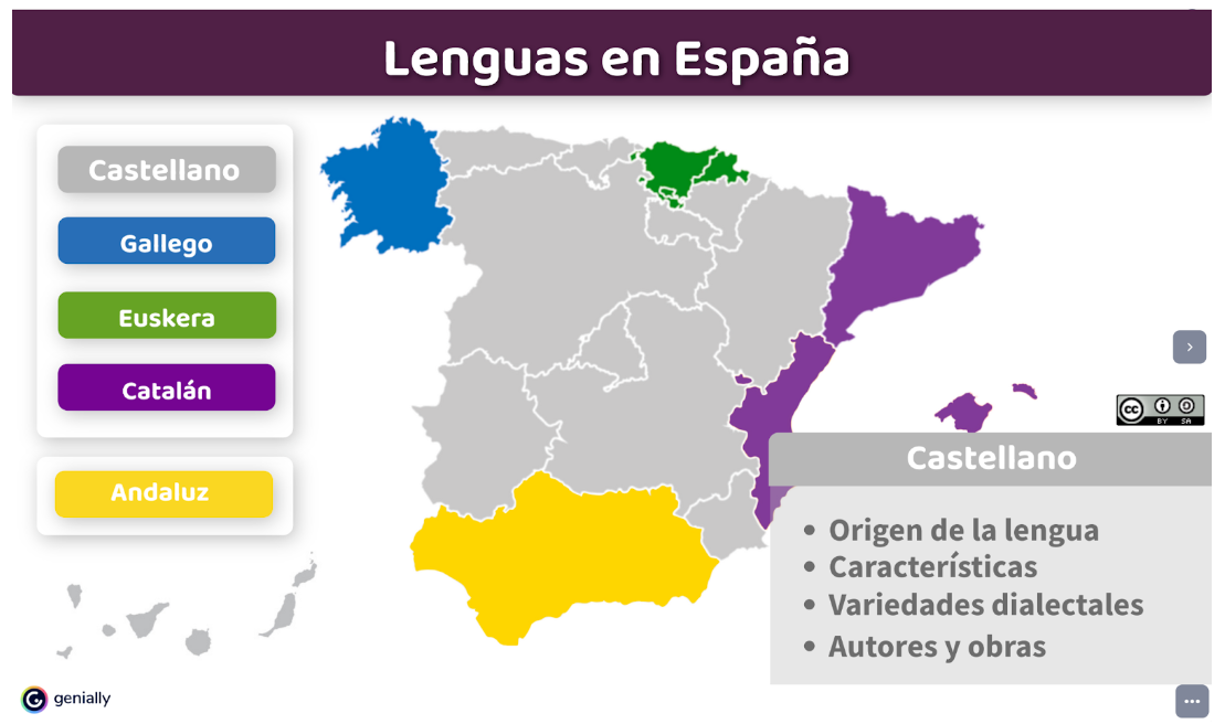 mapa de las lenguas de España