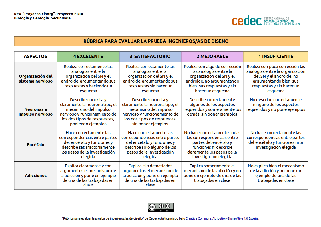 Imagen de Rúbrica para evaluar la prueba de ingenieros/as de diseño