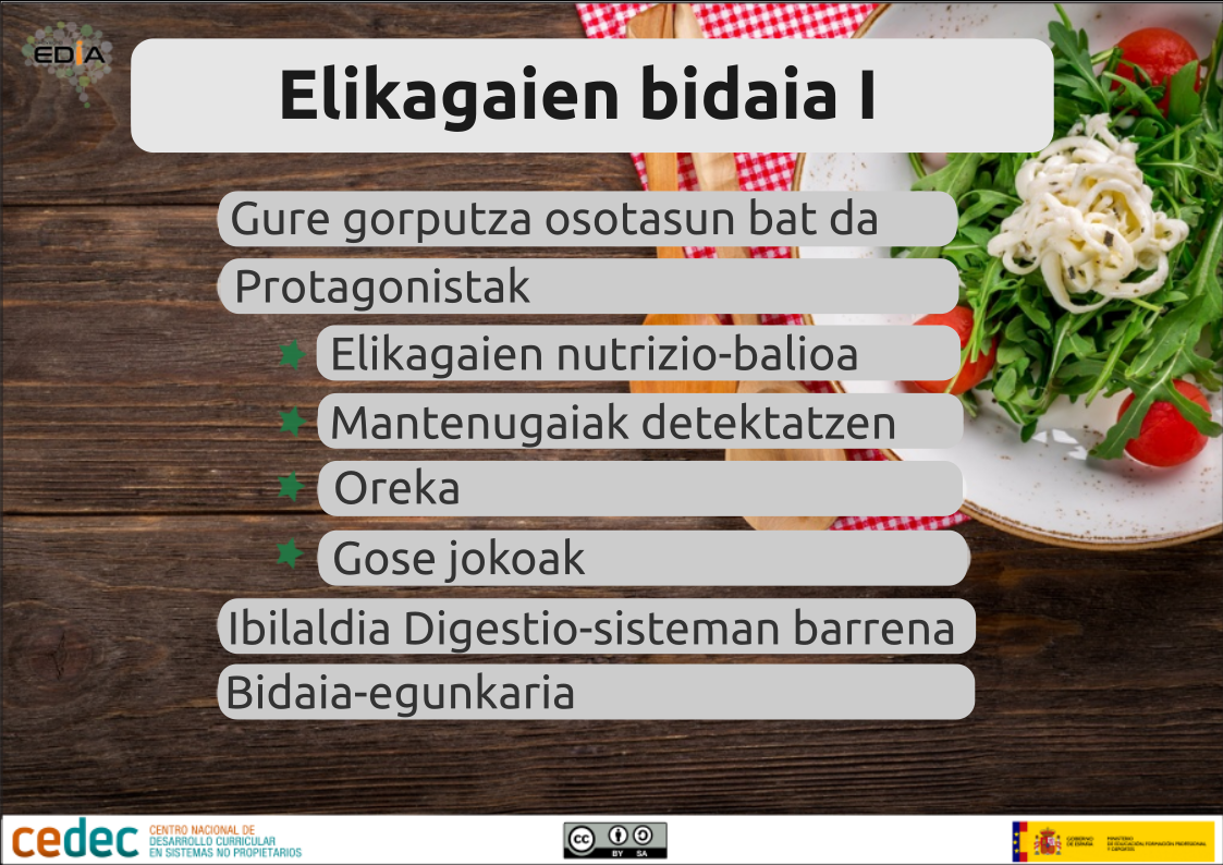 Imagen de Elikagaien bidaia (I)